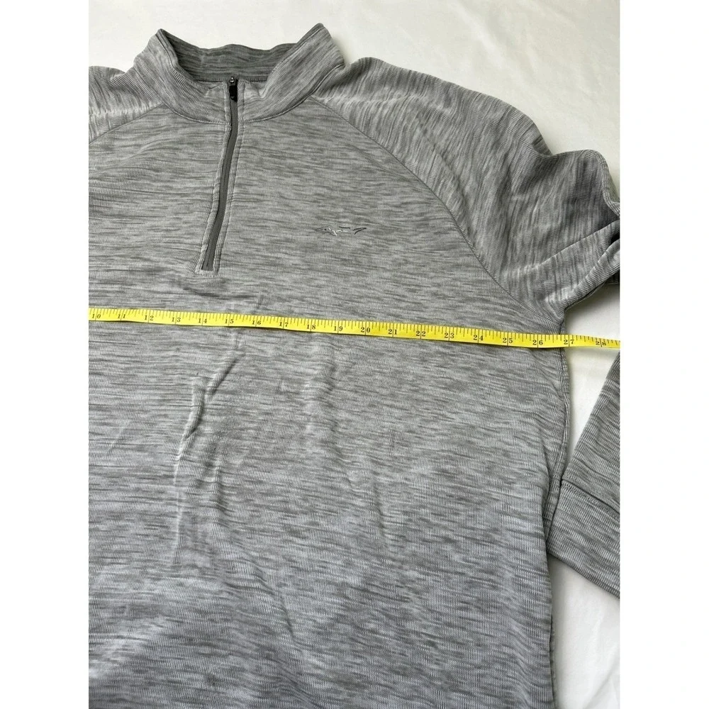 Greg Norman Mens Gray 1/4 Zip Pullover Long Sleeve Athletic Golf Shirt Size XXL